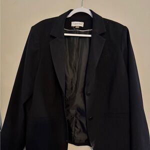 Calvin Klein Black 2 Button Blazer